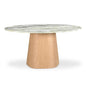 Evelyn Green Onyx Marble Dining Table-Dining Tables-Moe's Home-LOOMLAN