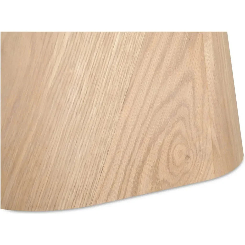 Evelyn Grey Marble & Wood Round Coffee Table - LOOMLAN - Moe's Home - Coffee Tables