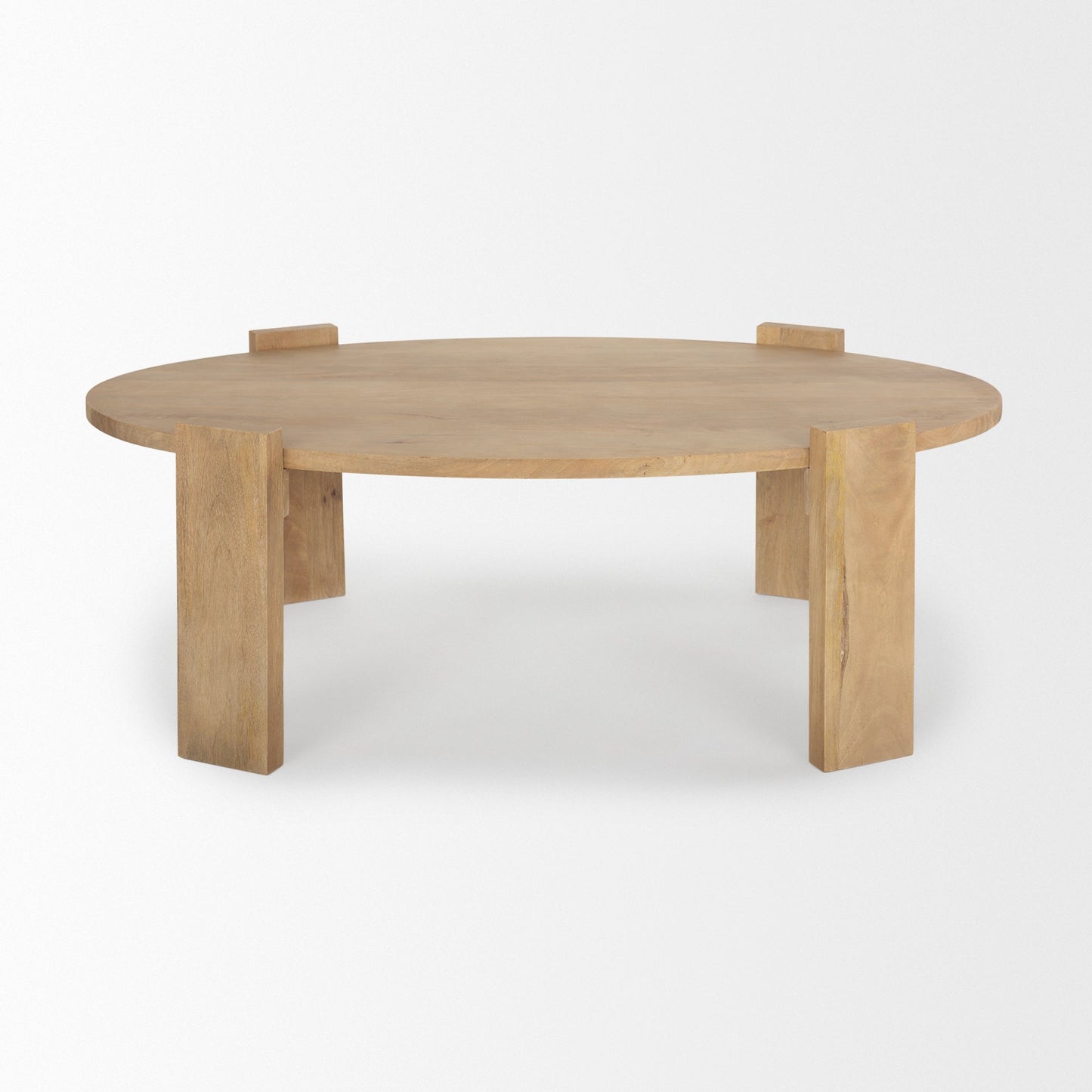 Evelyn Light Brown Wood Coffee Table