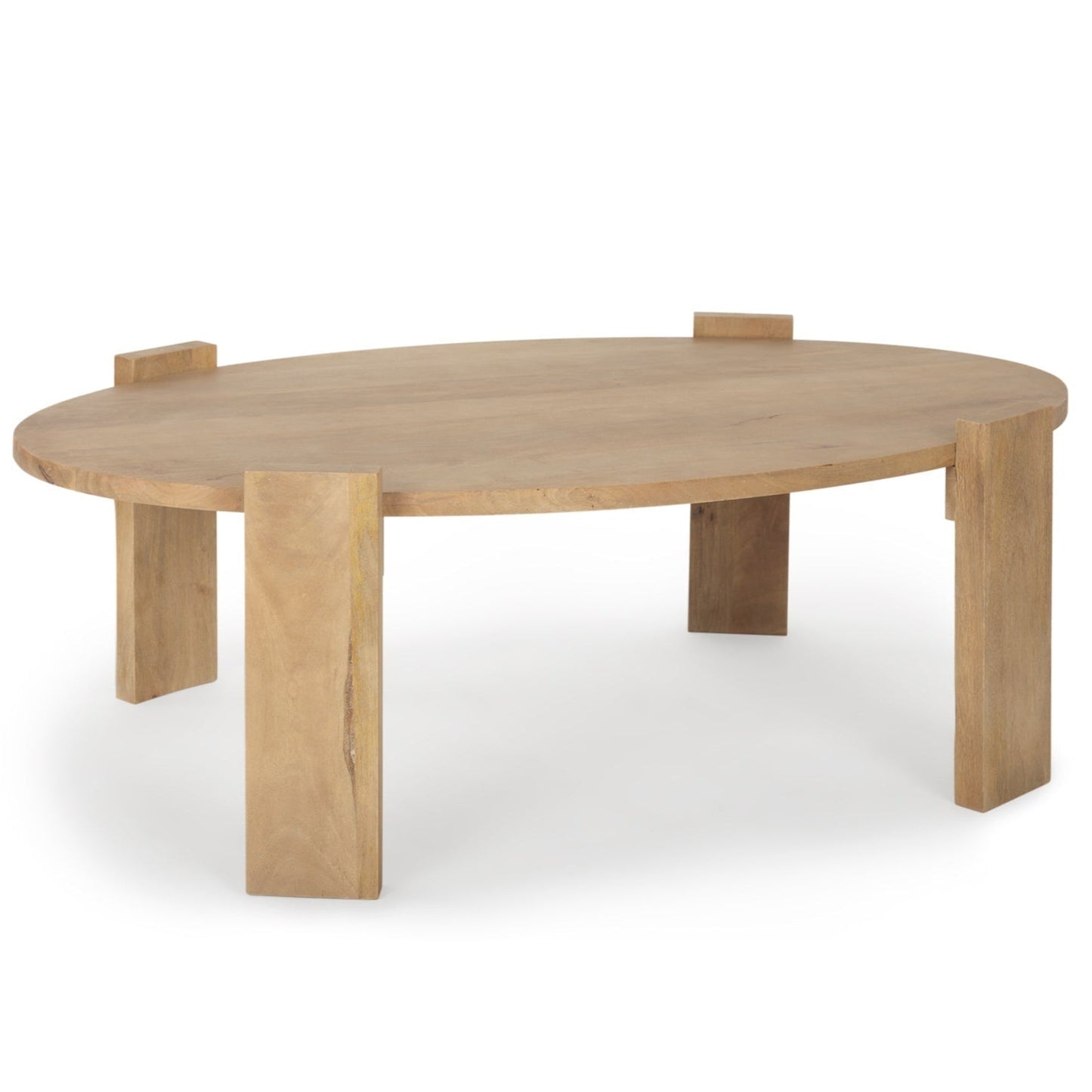 Evelyn Light Brown Wood Coffee Table