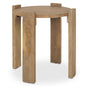 Evelyn Light Brown Wood Side Table