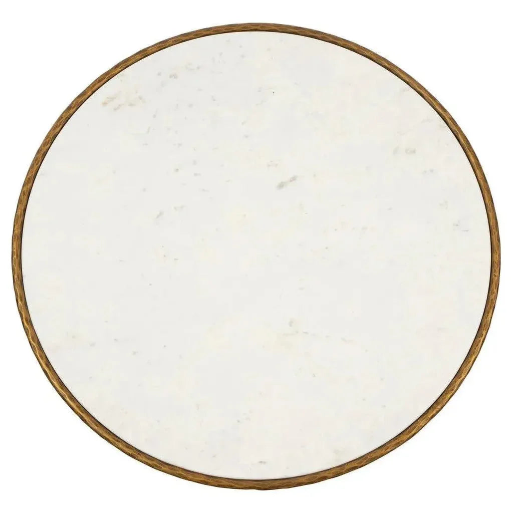 Evelyn Marble Topped Round Coffee Table - LOOMLAN - Furniture Classics - Coffee Tables