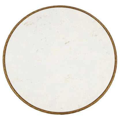 Evelyn Marble Topped Round Coffee Table - LOOMLAN - Furniture Classics - Coffee Tables
