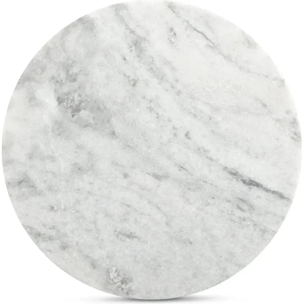 Evelyn Wood Grey Round Accent Table - LOOMLAN - Moe's Home - Side Tables