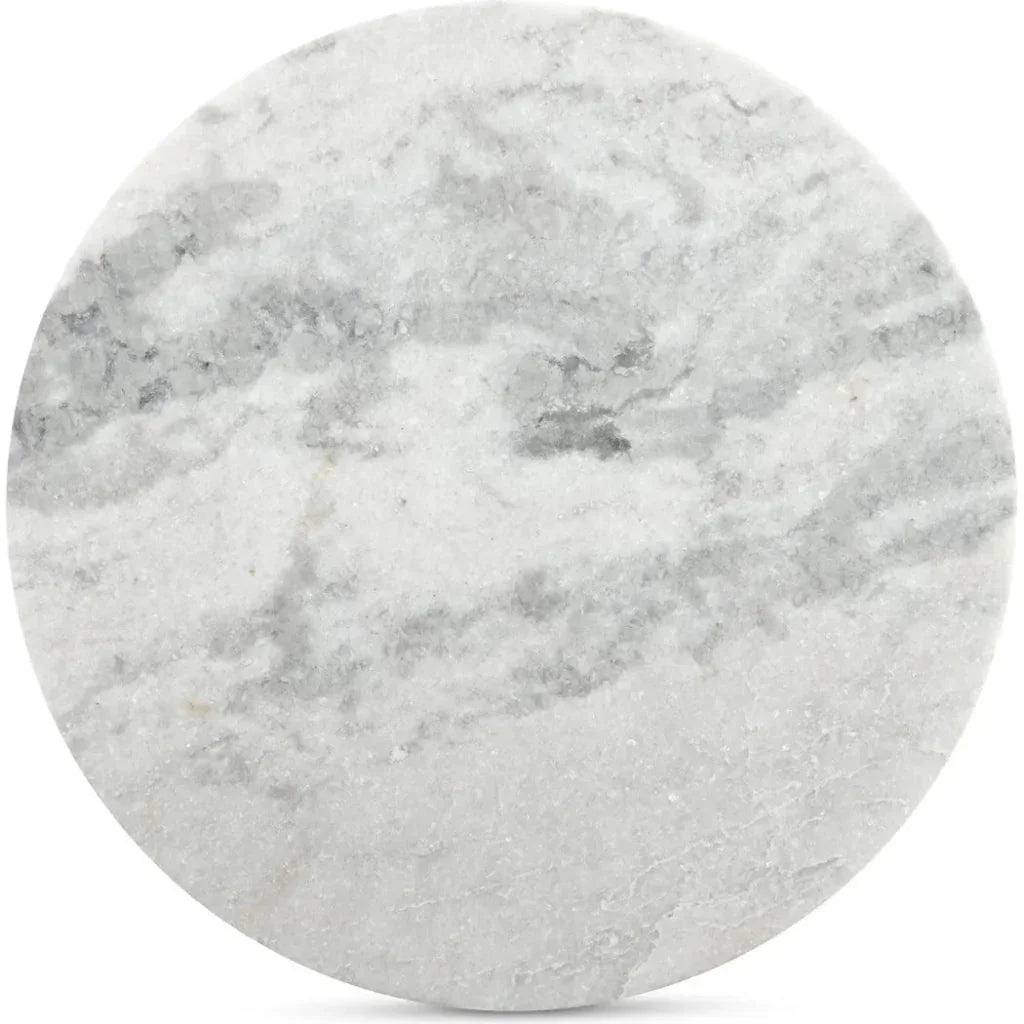 Evelyn Wood Grey Round Accent Table - LOOMLAN - Moe's Home - Side Tables