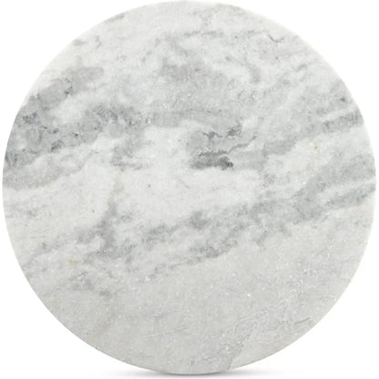 Evelyn Wood Grey Round Accent Table - LOOMLAN - Moe's Home - Side Tables