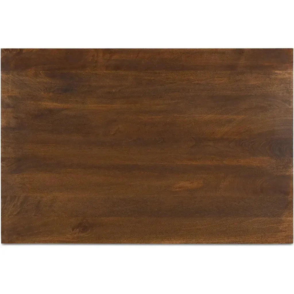 Everett Wood Dark Brown Rectangular Coffee Table - LOOMLAN - Moe's Home - Coffee Tables