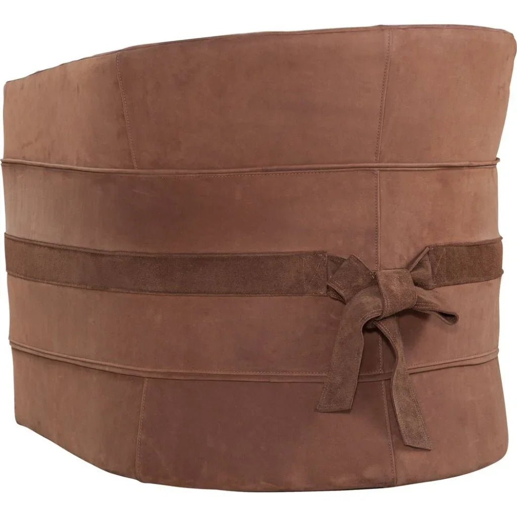 Everlea Leather Comfort Swivel Chair - LOOMLAN - Olivia + Quinn - Club Chairs