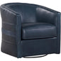 Everlea Leather Comfort Swivel Chair - LOOMLAN - Olivia + Quinn - Club Chairs