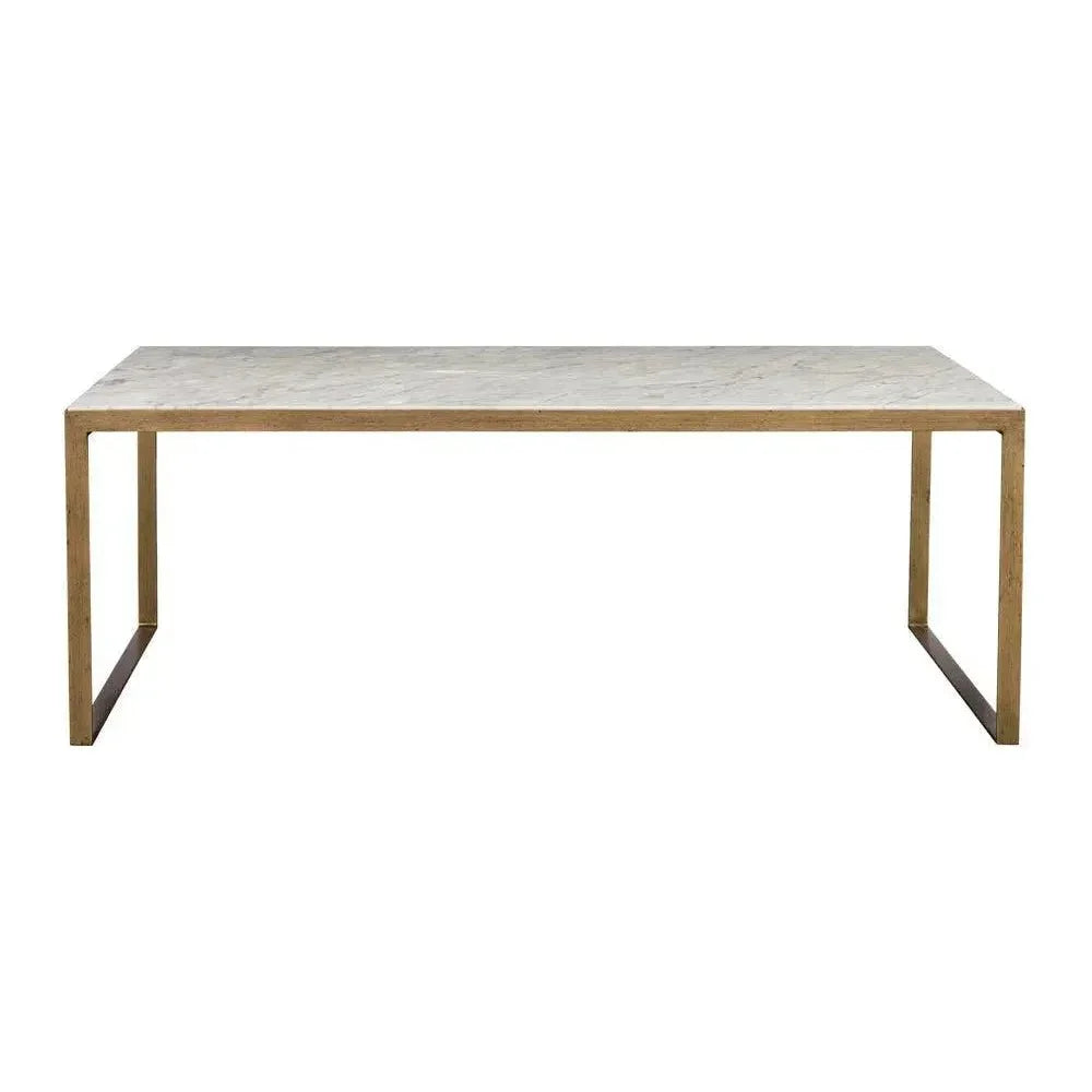 Evert Marble Top Rectangular Coffee Table - LOOMLAN - SUNPAN - Coffee Tables