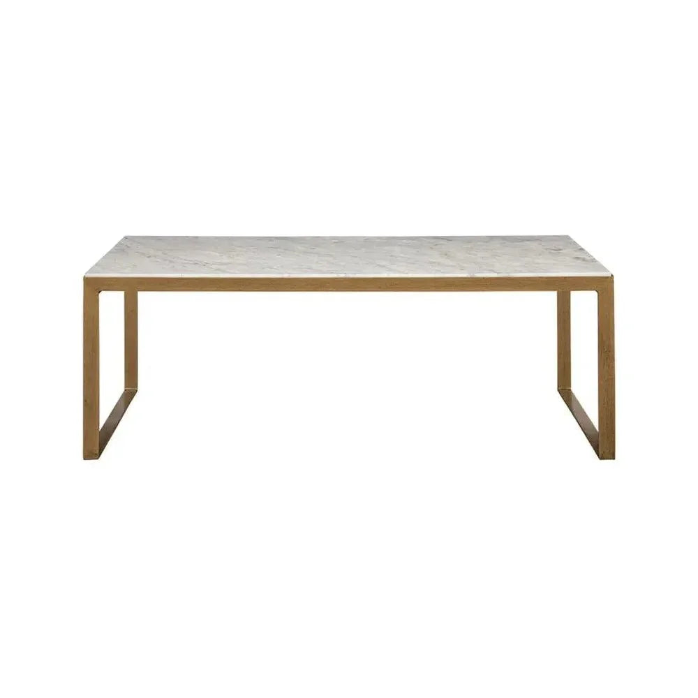 Evert Marble Top Rectangular Coffee Table - LOOMLAN - SUNPAN - Coffee Tables