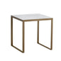 Evert White Marble Topped Square End Table - LOOMLAN - SUNPAN - Side Tables