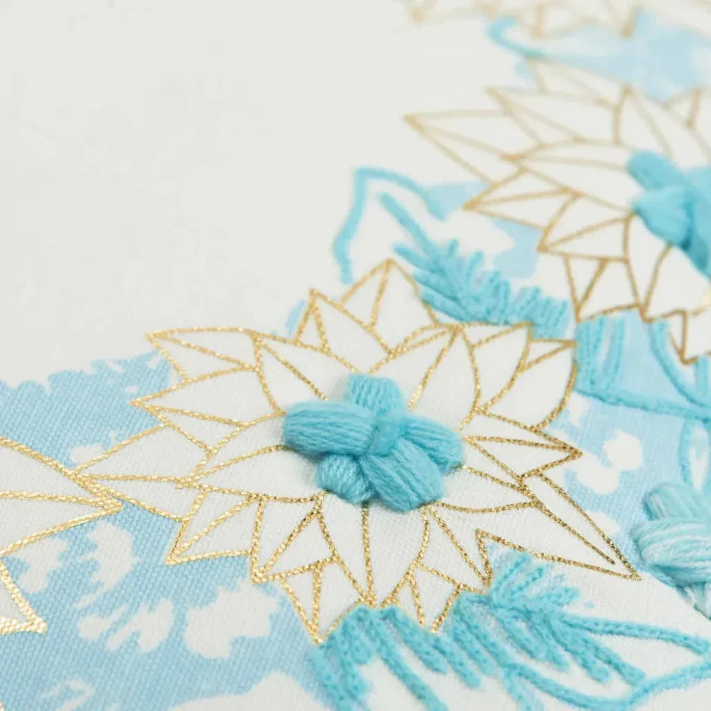 Evie White Aqua Throw Pillow Down Insert - LOOMLAN - LOOMLAN - Throw Pillows