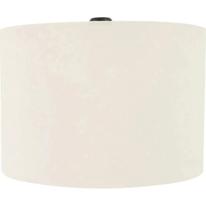 Evie Wood & Textured Cotton Black Table Lamp - LOOMLAN - Moe's Home - Table Lamps