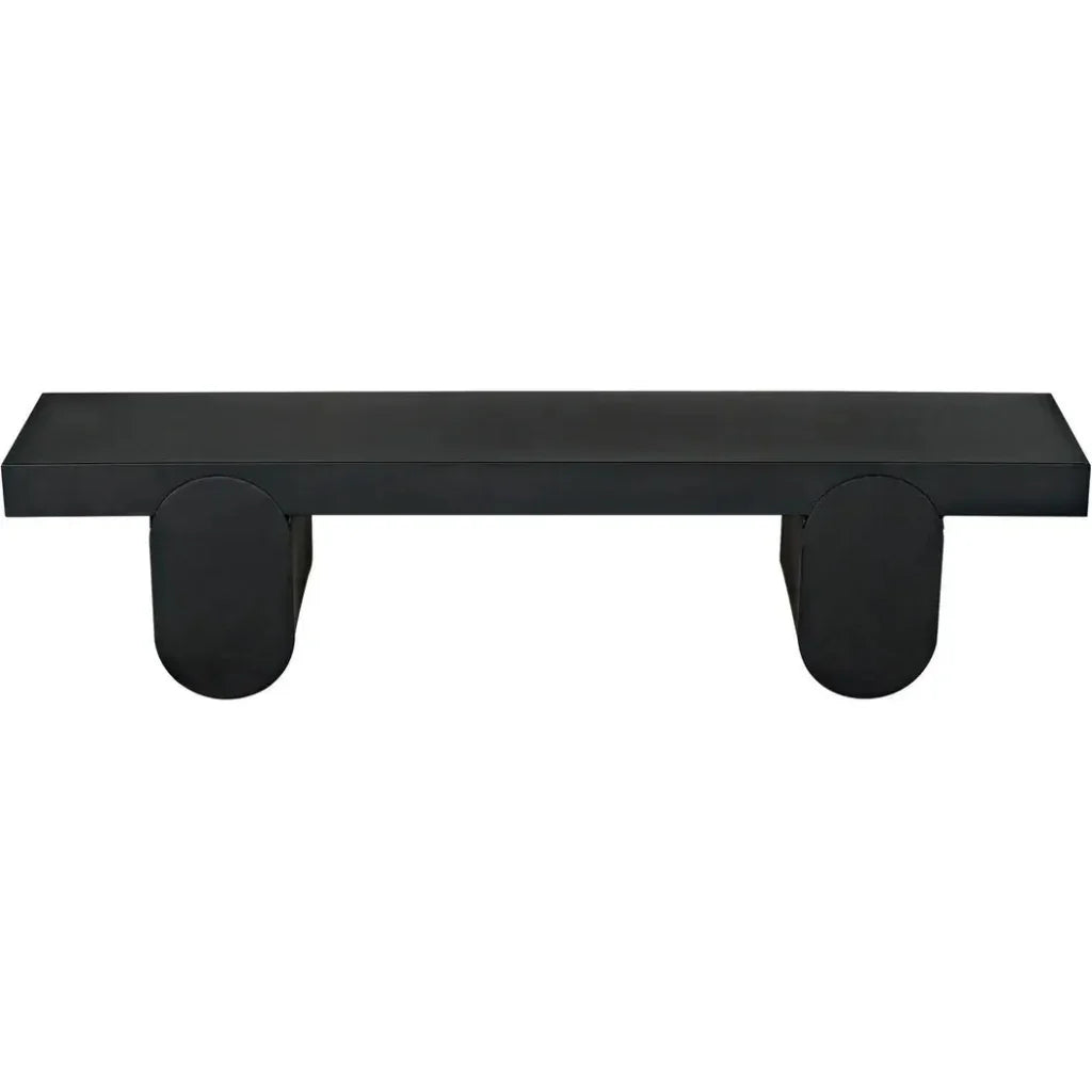 Evora Coffee Table, Black Metal - LOOMLAN - Noir - Coffee Tables
