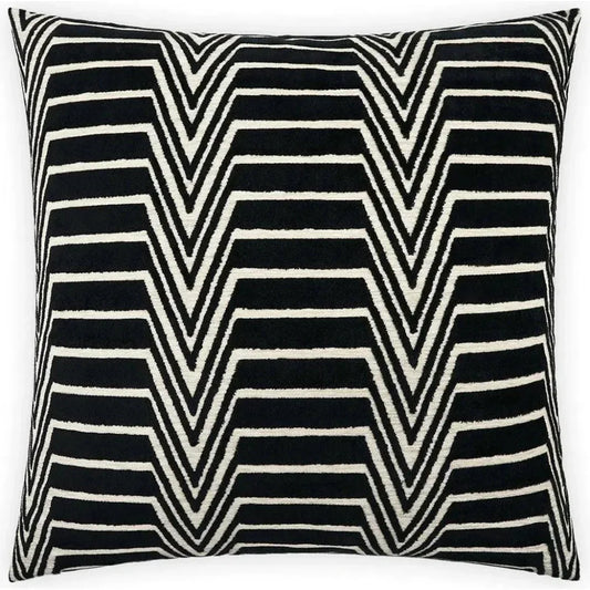 Evora Jet Black Throw Pillow With Insert - LOOMLAN - D.V. Kap - Throw Pillows