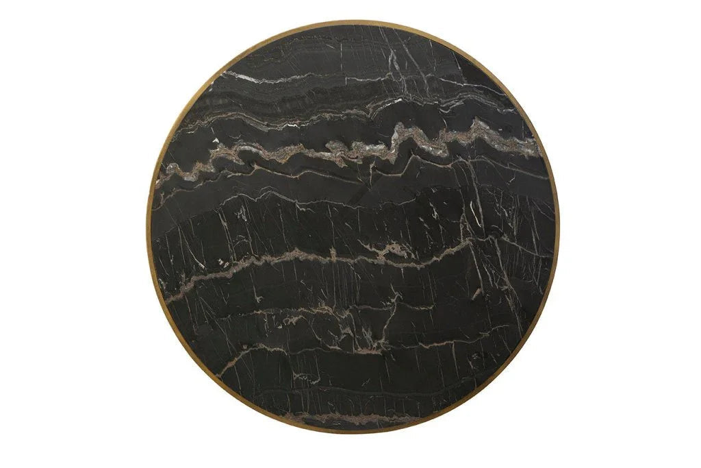 Evry Marble Top Round Cocktail Table - LOOMLAN - Furniture Classics - Coffee Tables