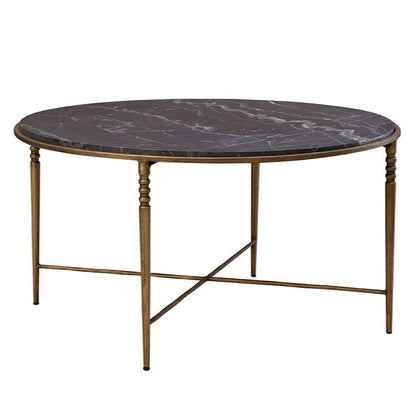 Evry Marble Top Round Cocktail Table - LOOMLAN - Furniture Classics - Coffee Tables