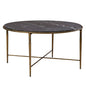 Evry Marble Top Round Cocktail Table - LOOMLAN - Furniture Classics - Coffee Tables