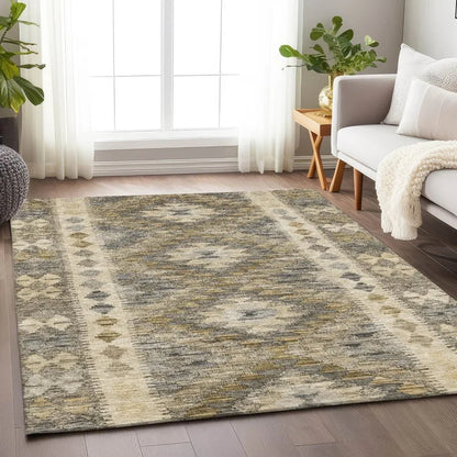 Evynne Beige Washable Indoor - Outdoor Rug - LOOMLAN - LOOMLAN Rugs - Outdoor Rugs