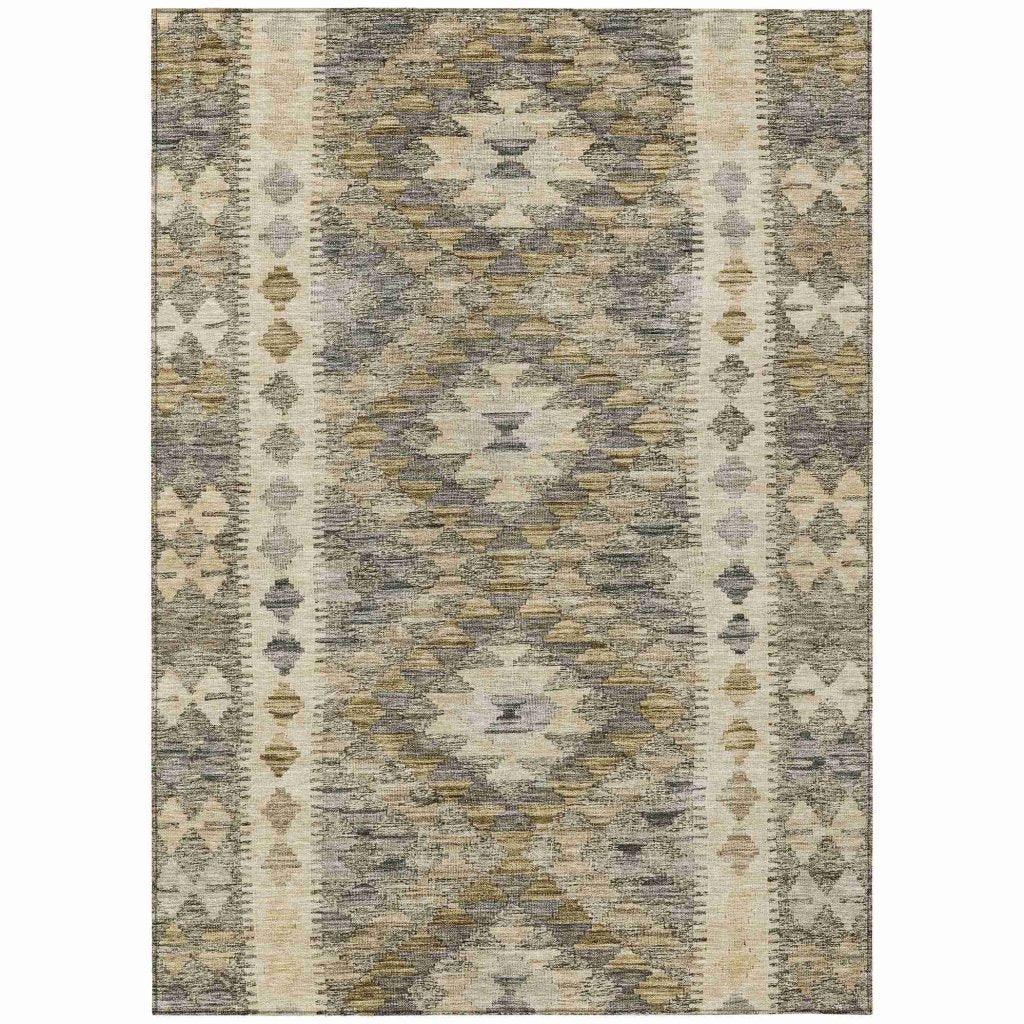 Evynne Beige Washable Indoor - Outdoor Rug - LOOMLAN - LOOMLAN Rugs - Outdoor Rugs