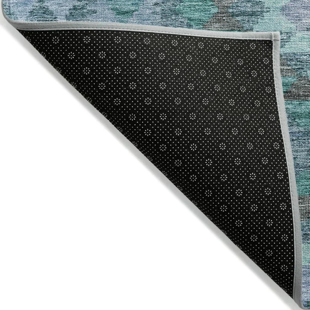 Evynne Blue Washable Indoor - Outdoor Rug - LOOMLAN - LOOMLAN Rugs - Outdoor Rugs