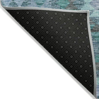 Evynne Blue Washable Indoor - Outdoor Rug - LOOMLAN - LOOMLAN Rugs - Outdoor Rugs