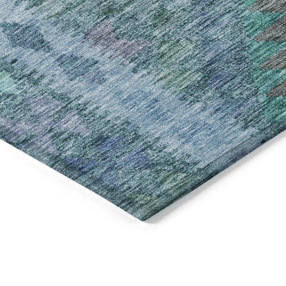 Evynne Blue Washable Indoor - Outdoor Rug - LOOMLAN - LOOMLAN Rugs - Outdoor Rugs