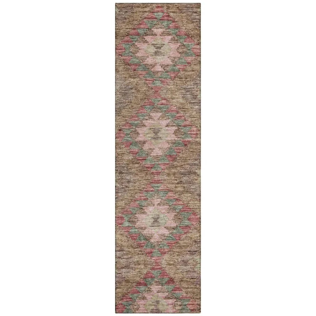 Evynne Brown Washable Indoor - Outdoor Rug - LOOMLAN - LOOMLAN Rugs - Outdoor Rugs