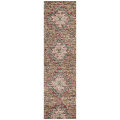 Evynne Brown Washable Indoor - Outdoor Rug - LOOMLAN - LOOMLAN Rugs - Outdoor Rugs