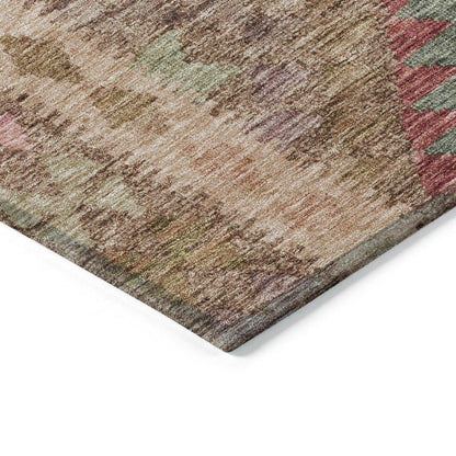 Evynne Brown Washable Indoor - Outdoor Rug - LOOMLAN - LOOMLAN Rugs - Outdoor Rugs