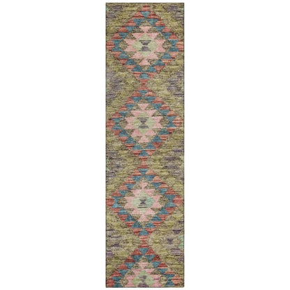 Evynne Green Washable Indoor - Outdoor Rug - LOOMLAN - LOOMLAN Rugs - Outdoor Rugs
