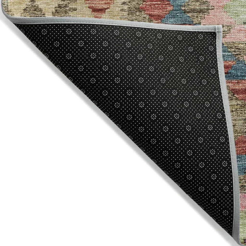 Evynne Green Washable Indoor - Outdoor Rug - LOOMLAN - LOOMLAN Rugs - Outdoor Rugs