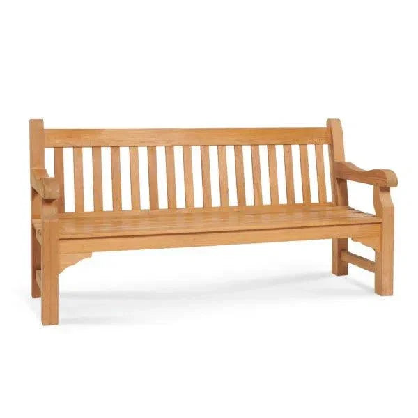 Exbury 3-Person Teak Outdoor Bench-Outdoor Benches-HiTeak-LOOMLAN