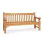 Exbury 3-Person Teak Outdoor Bench-Outdoor Benches-HiTeak-LOOMLAN