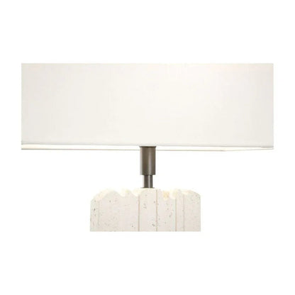Excalibur White And Brown Accent Lighting Table Lamp - LOOMLAN - Wildwood - Table Lamps