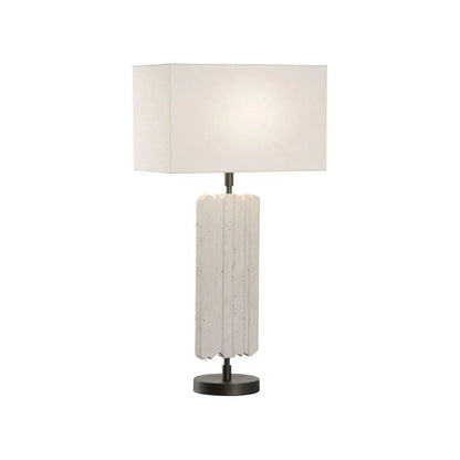 Excalibur White And Brown Accent Lighting Table Lamp - LOOMLAN - Wildwood - Table Lamps