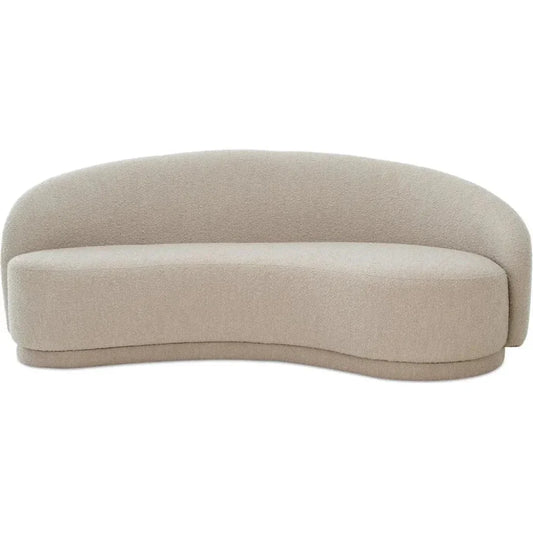 Excelsior Performance Fabric and Pine Beige Sofa - LOOMLAN - Moe's Home - Sofas & Loveseats