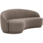 Excelsior Performance Fabric and Pine Brown Sofa - LOOMLAN - Moe's Home - Sofas & Loveseats