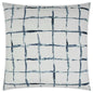 Exciter Embroidery Blue White Large Throw Pillow Insert - LOOMLAN - D.V. Kap - Throw Pillows