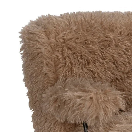 Exeter Vegan Fur Lounge Chair - LOOMLAN - Noir - Club Chairs