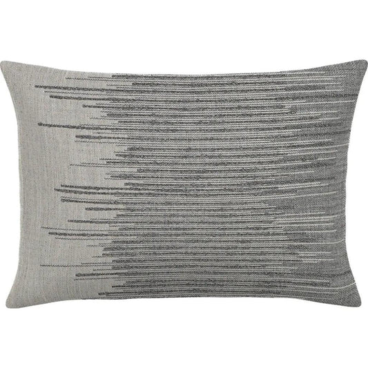 Expanse Gray Double Side Outdoor Pillow-Outdoor Pillows-Earnest Collection-20"x13" Lumbar DS-LOOMLAN