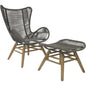 Explorer Neptune Chair & Ottoman Outdoor Furniture-Outdoor Ottomans-Seasonal Living-LOOMLAN