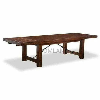 Extra Large Extendable Dining Table for 12-Dining Tables-Sunny D-LOOMLAN