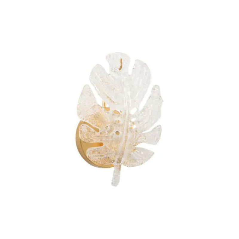 Extraordinary Glass Leaf Wall Sconce - LOOMLAN - Chelsea House - Wall Sconces