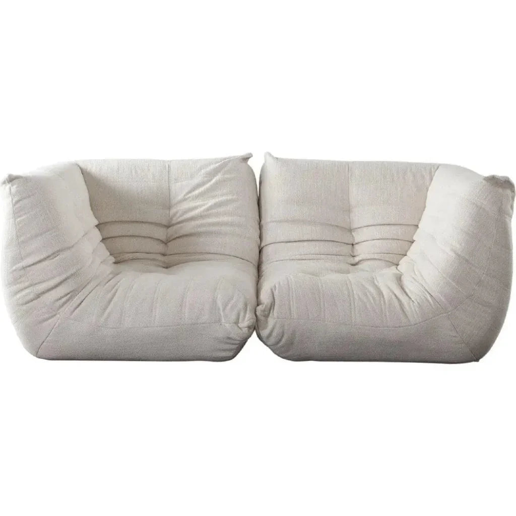 Ezra 2PC Modular Sofa in Cream Fabric-Modular Sofas-Diamond Sofa-LOOMLAN