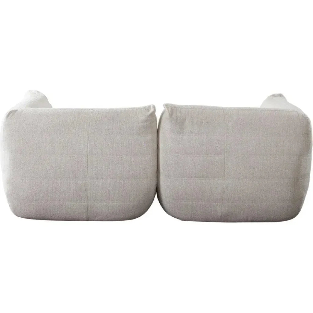 Ezra 2PC Modular Sofa in Cream Fabric-Modular Sofas-Diamond Sofa-LOOMLAN