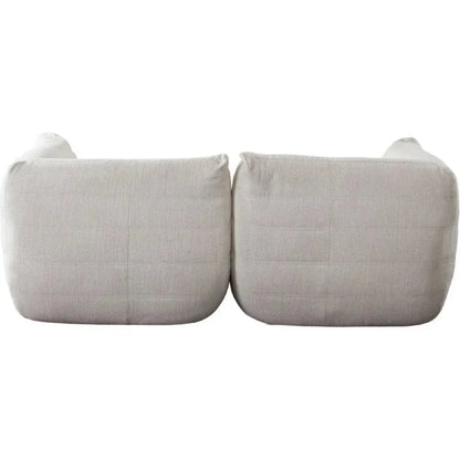 Ezra 2PC Modular Sofa in Cream Fabric-Modular Sofas-Diamond Sofa-LOOMLAN