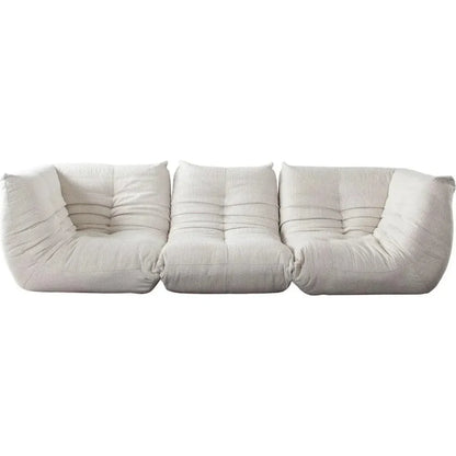 Ezra 3PC Modular Sofa in Cream Fabric-Modular Sofas-Diamond Sofa-LOOMLAN