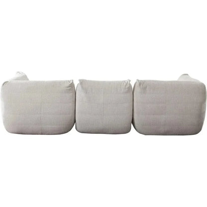 Ezra 3PC Modular Sofa in Cream Fabric-Modular Sofas-Diamond Sofa-LOOMLAN